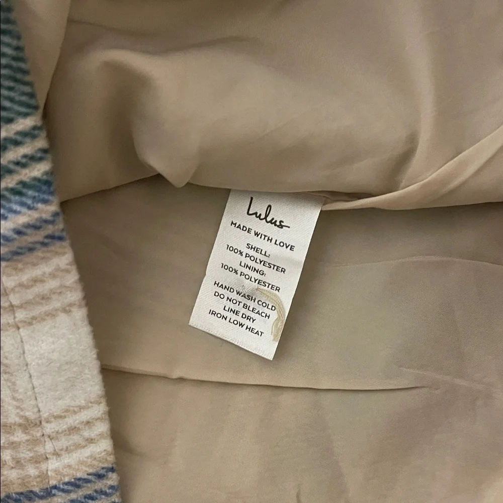 Lulu's Green and Cream Plaid Mini Skirt - Picture 4 of 8